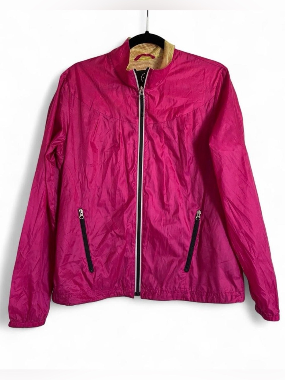 Halifax Traders fuchsia packable windbreaker jacket Lightweight Large
